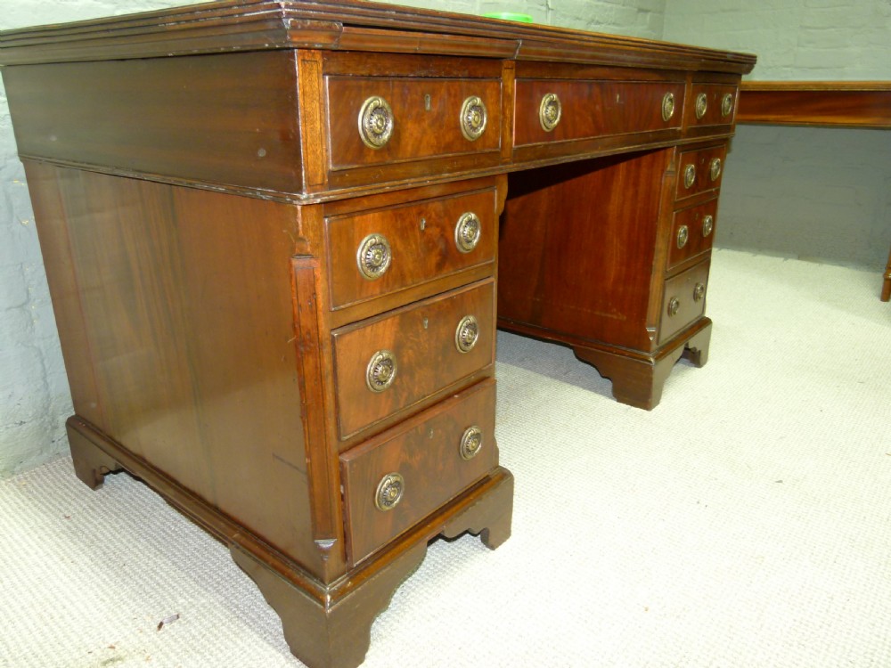 Mahogany Three Part Desk View IV