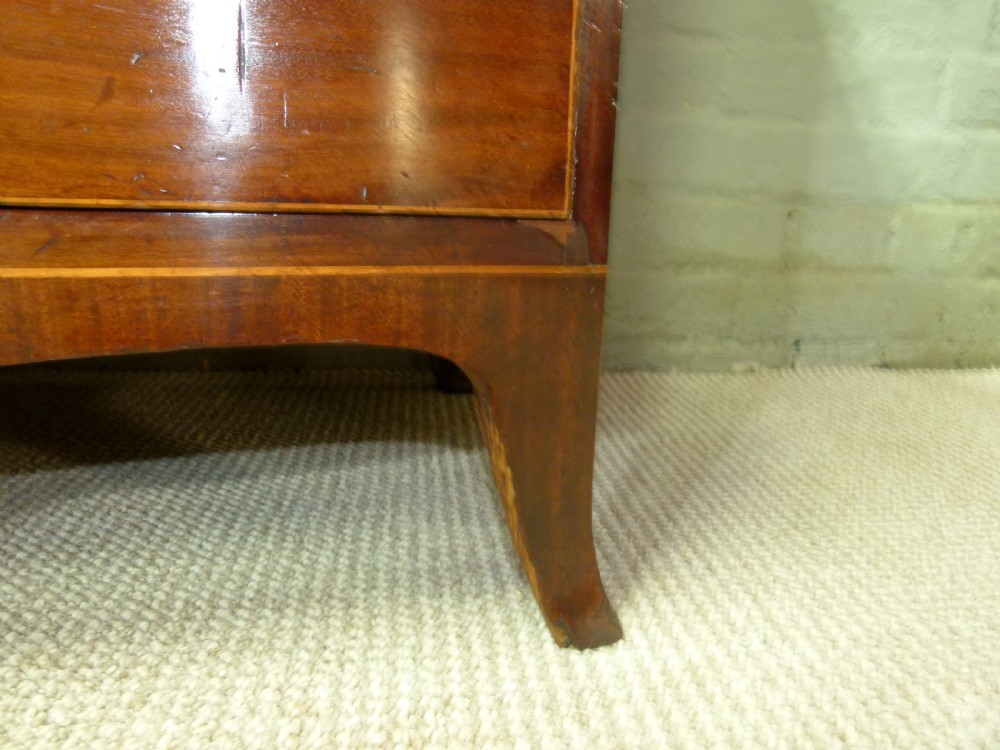 Mahogany Bow Fronted Chest Of Drawers View III