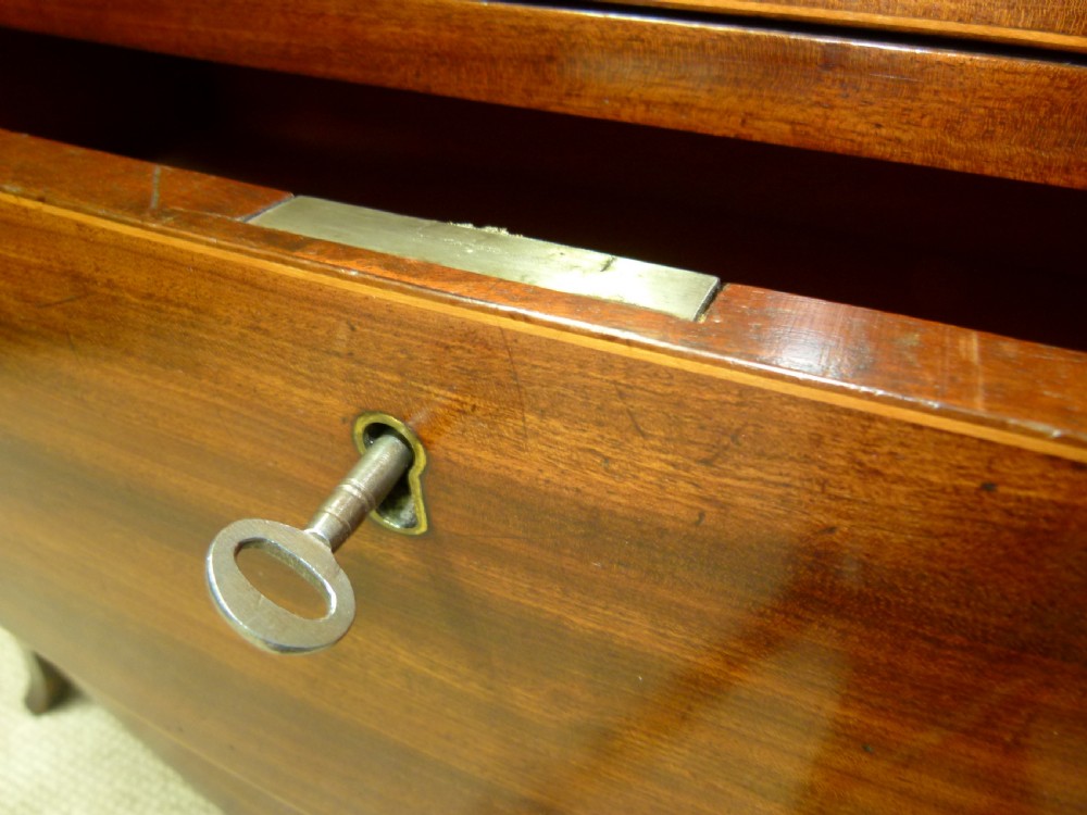 Mahogany Bow Fronted Chest Of Drawers View V