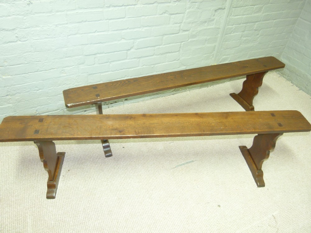 Pair of Oak Benches