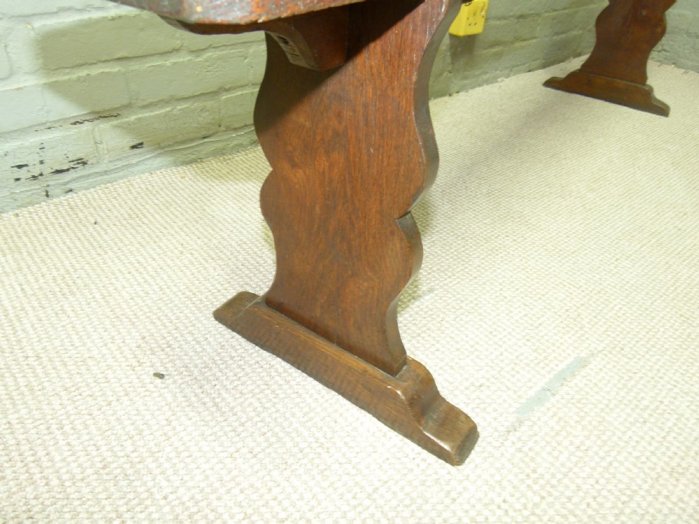 Pair of Oak Benches View III