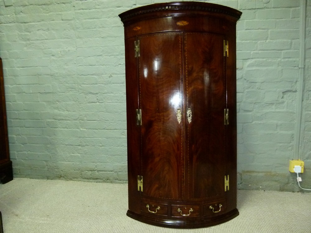 Mahogany Corner Cupboard