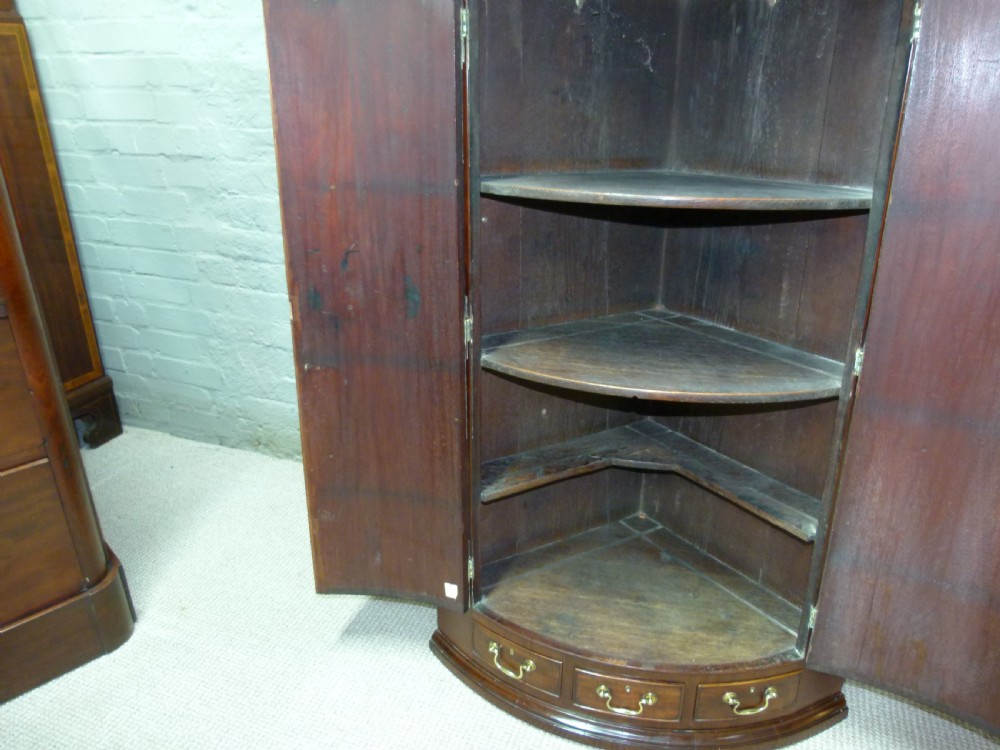 Mahogany Corner Cupboard View II