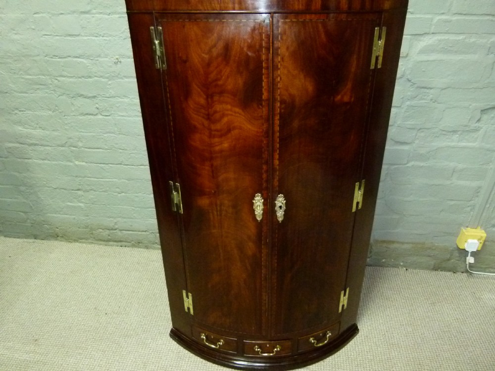 Mahogany Corner Cupboard View IX