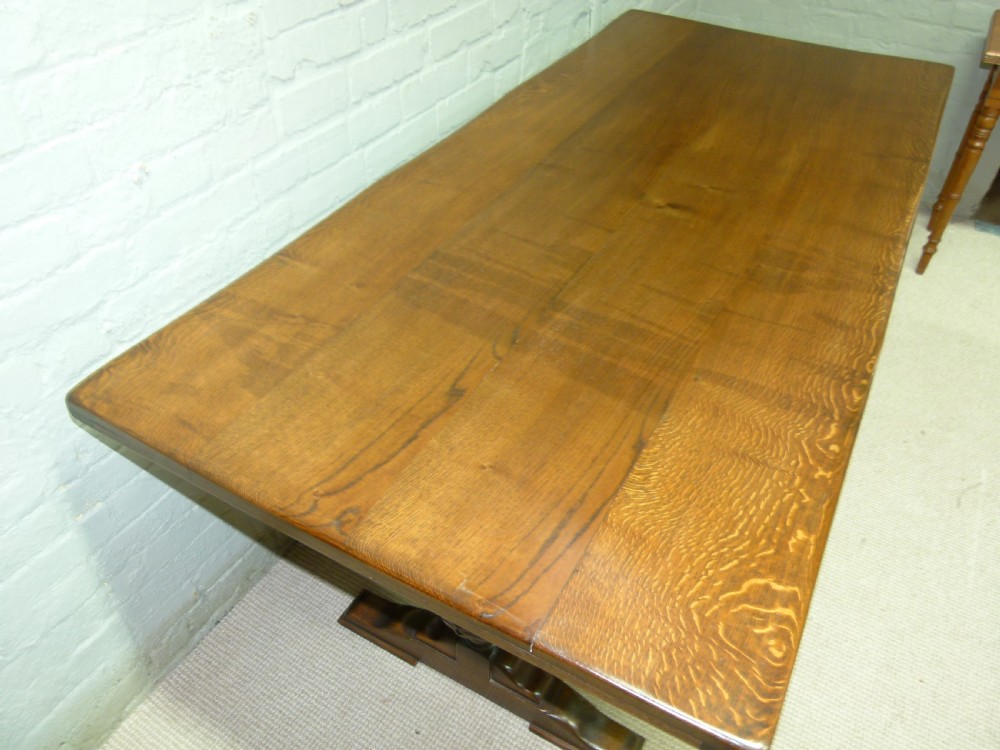 Oak Refectory Table View IX