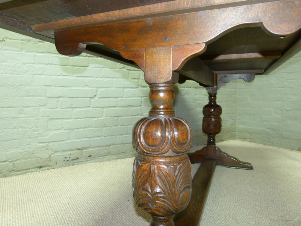 Oak Refectory Table View XII