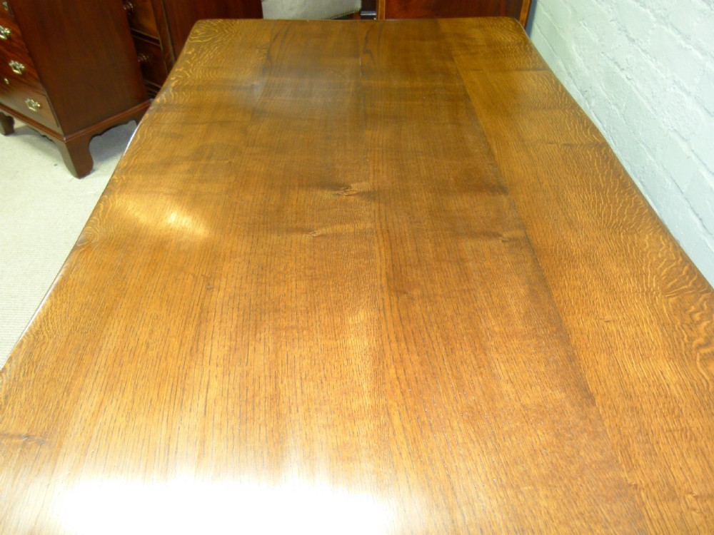 Oak Refectory Table View XIII