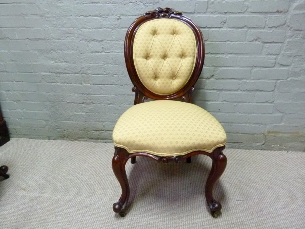 Set Of Six Mahogany Dining Chairs View XI