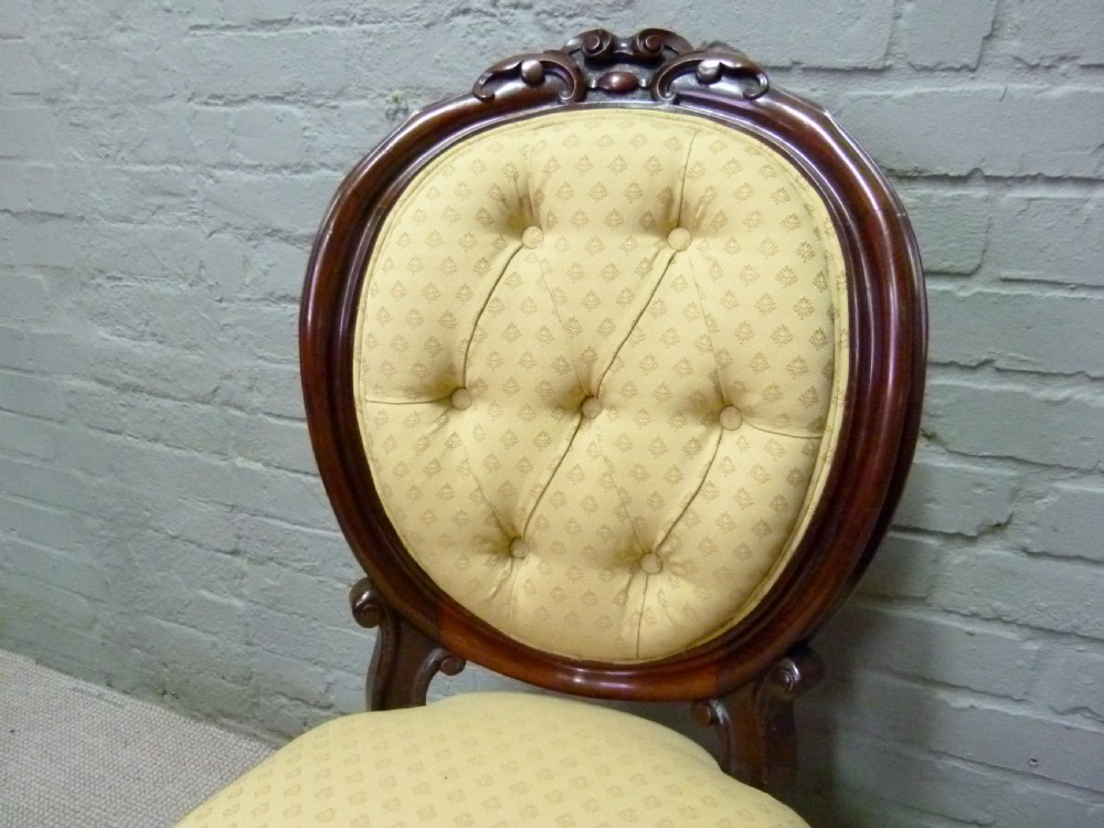 Set Of Six Mahogany Dining Chairs View XII