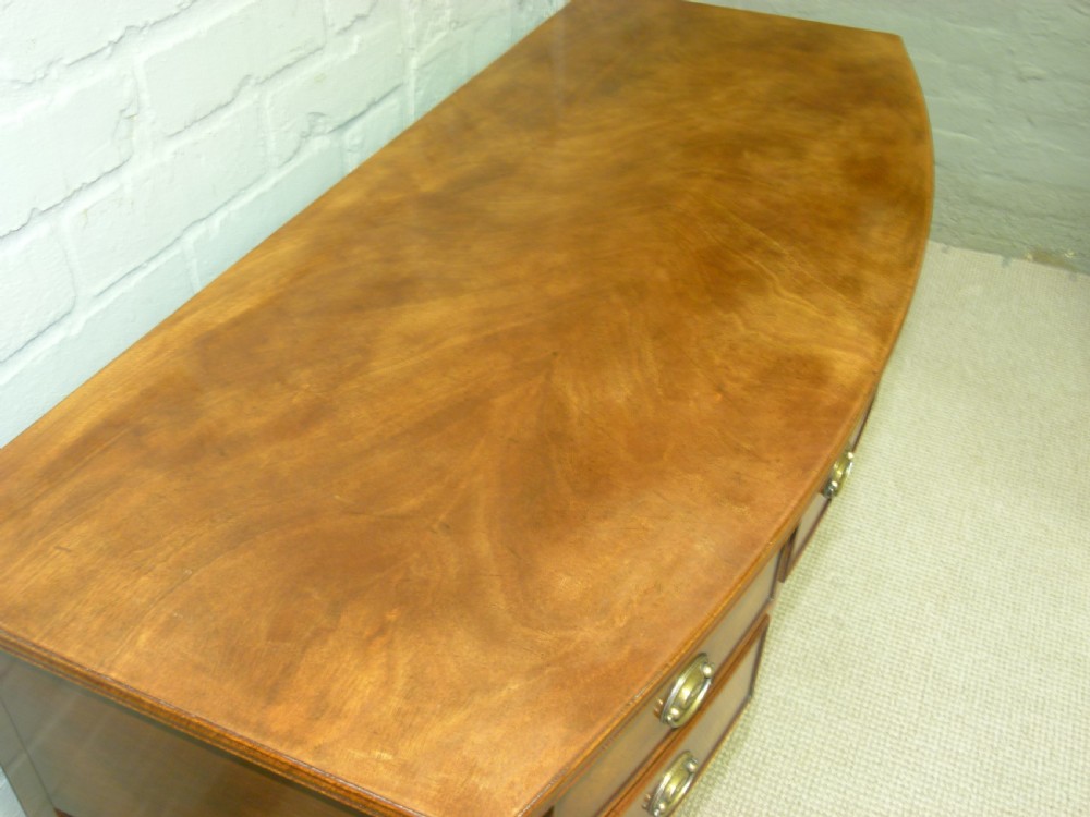 Mahogany Bow Fronted Table View II