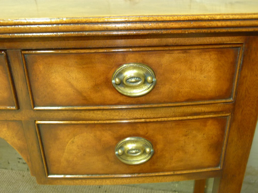 Mahogany Bow Fronted Table View III