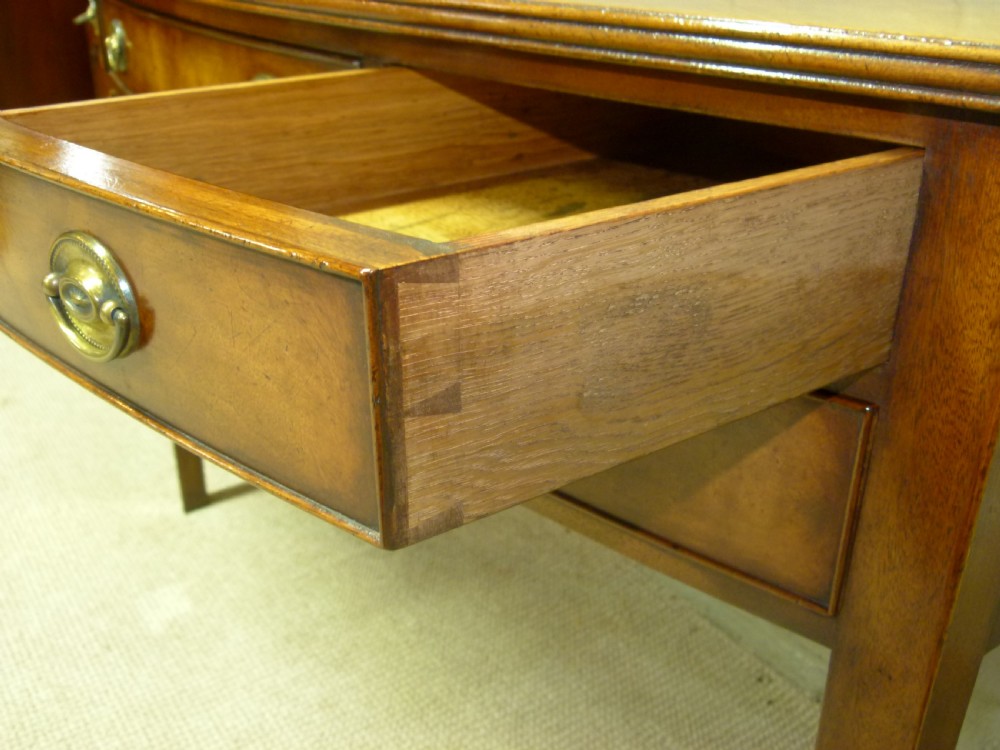 Mahogany Bow Fronted Table View IV