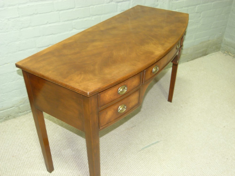 Mahogany Bow Fronted Table View V