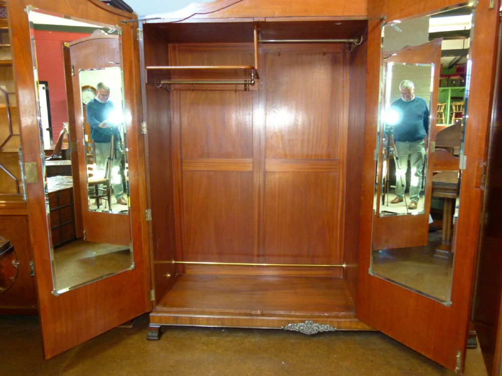 Burr Walnut Double  Wardrobe View VIII