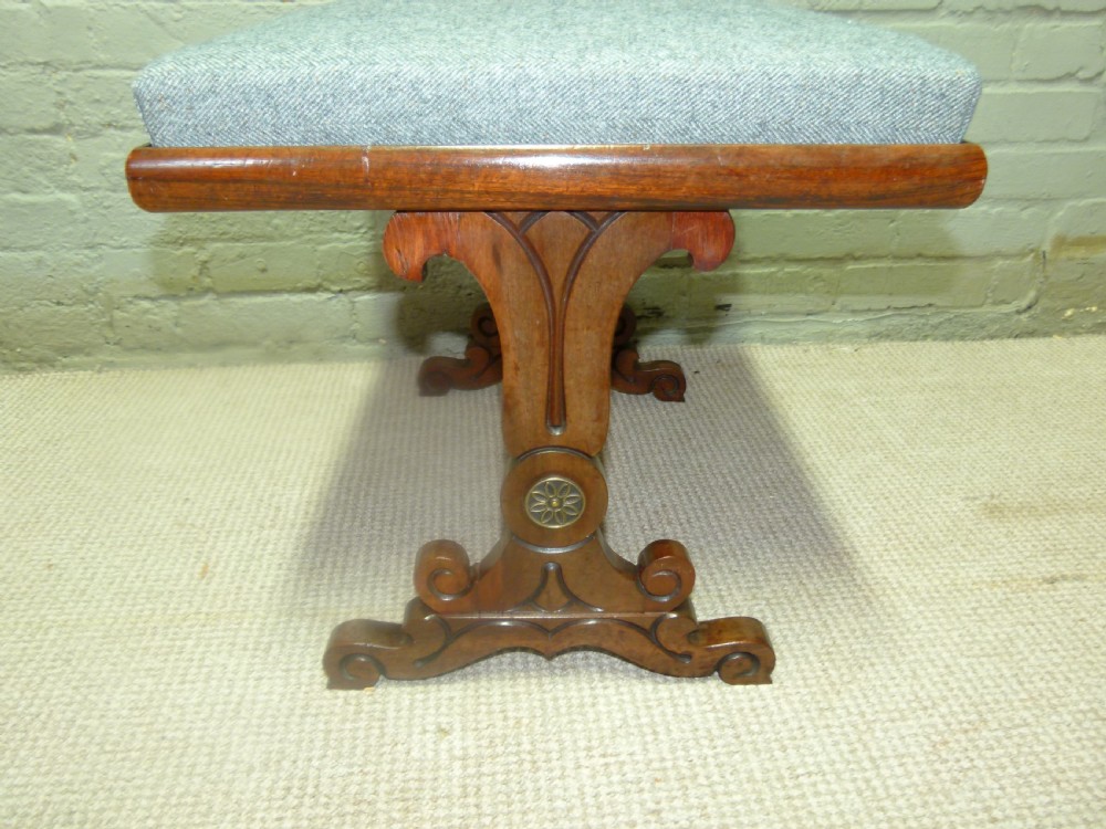 Rosewood footstool  View II