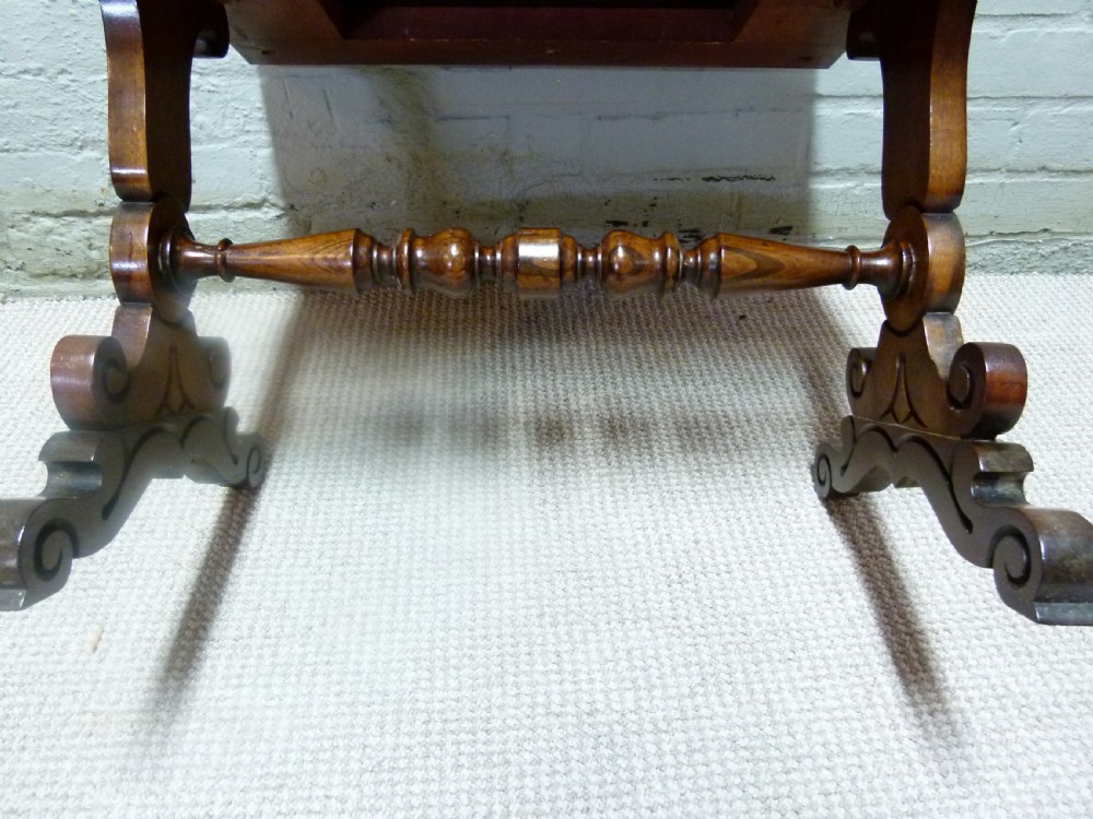 Rosewood footstool  View V