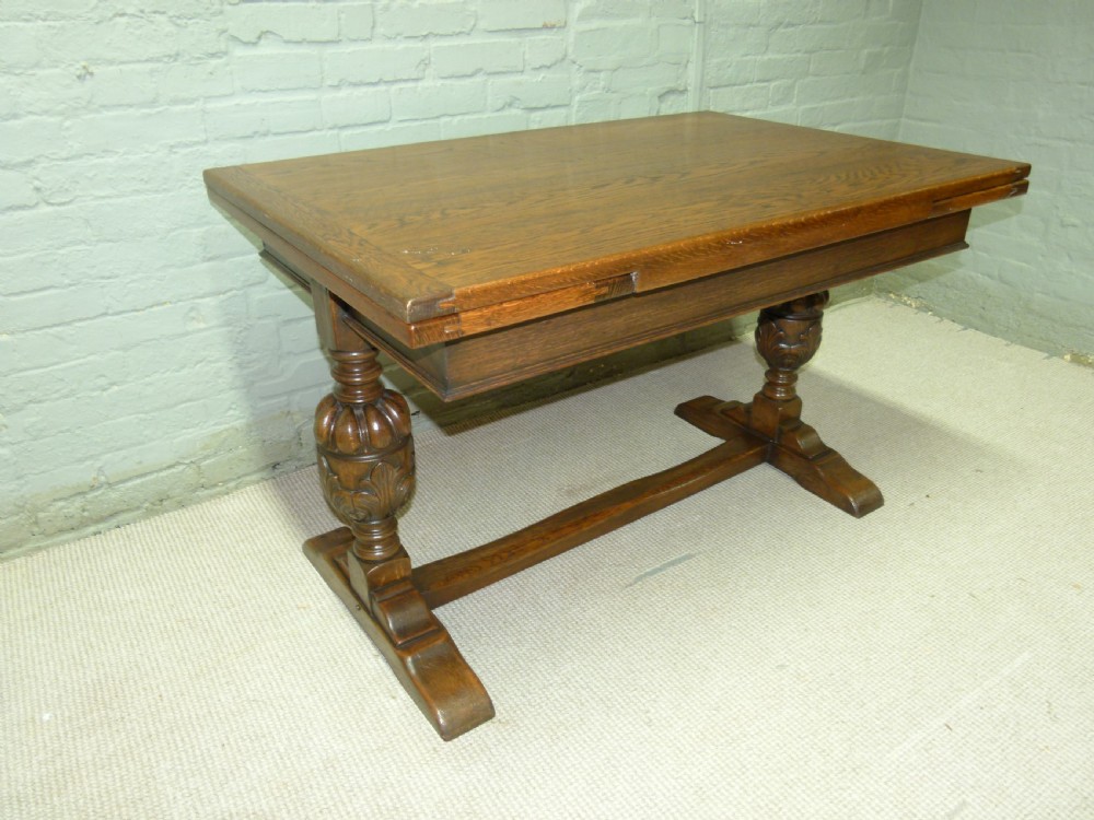 Antique Oak  draw leaf Dining Table