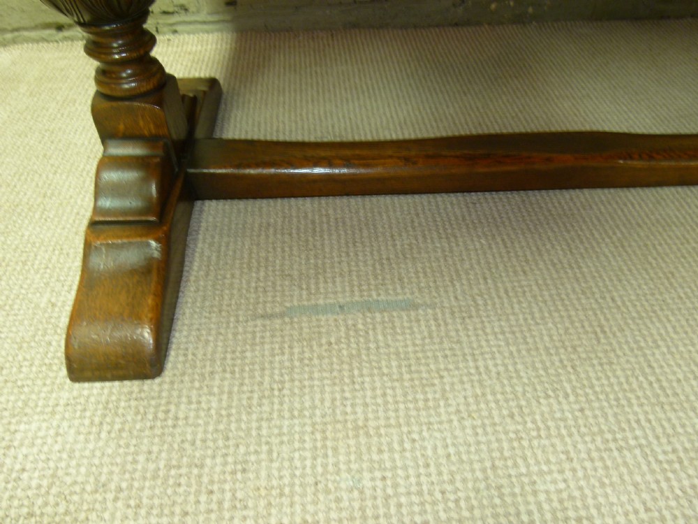 Antique Oak  draw leaf Dining Table View VI
