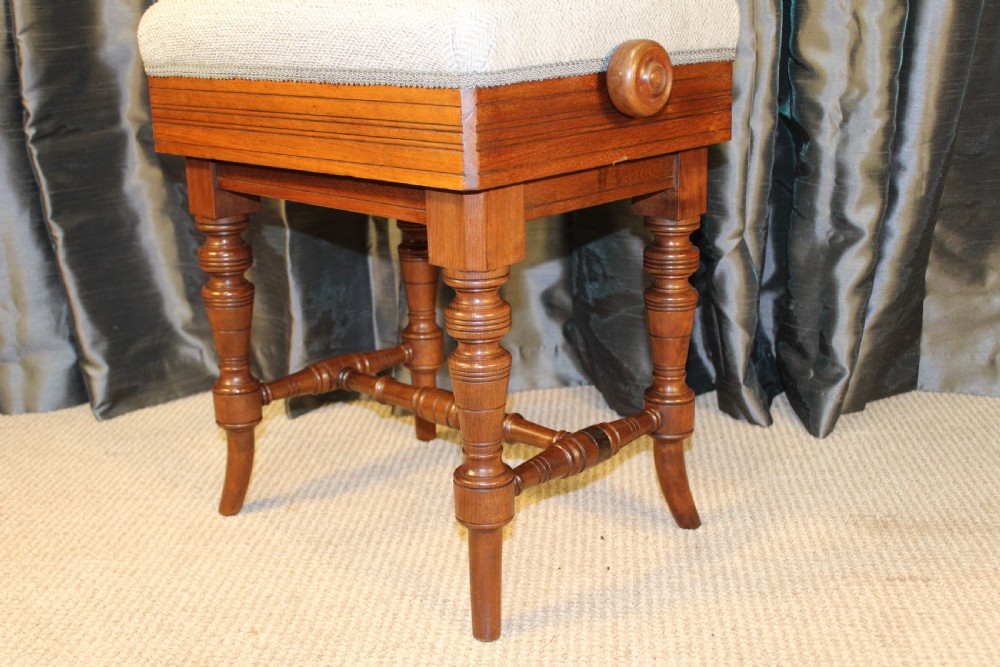 Walnut Footstool View II