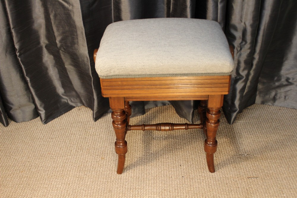 Walnut Footstool View IV
