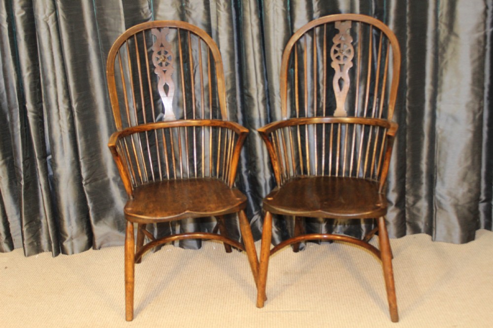 Pair Of Windsor Carver Chairs