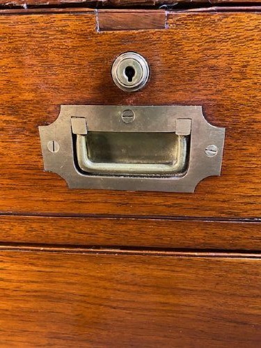 Teak Campaign Chest View VI