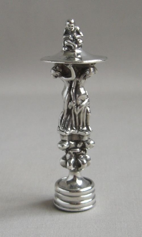 Antique Silver Desk Seal.