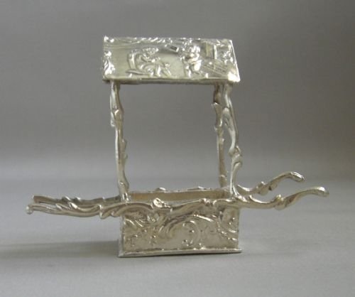 Antique Silver "Sedan Chair" Postage Stamp Box.