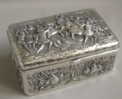 Antique Silver Table Box.