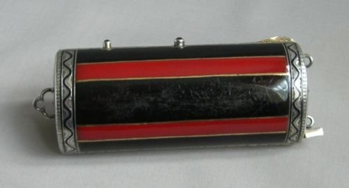 Silver & Enamel Minaudiere.
