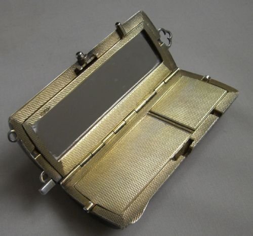 fig 1. Silver & Enamel Minaudiere.