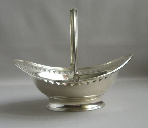 Antique Silver Sweet Basket.