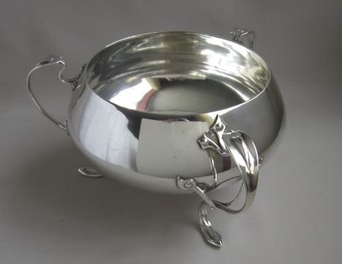 Art Nouveau Silver Bowl.