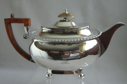 Antique Silver Tea Pot.