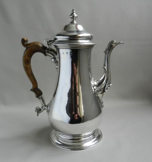 Antique Silver Coffee Pot.