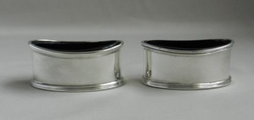 Pair Silver Salts.