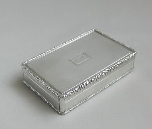 Georgian Silver Snuff Box.