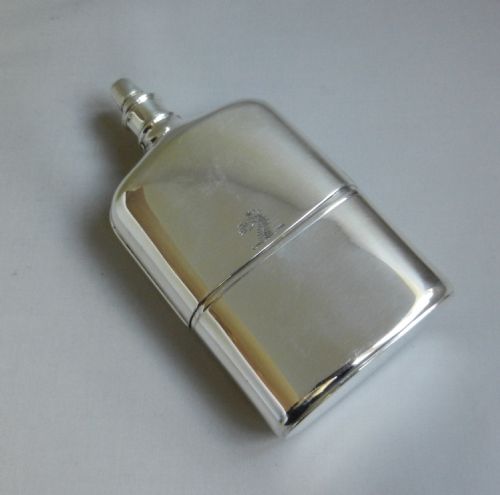Antique Silver Spirit Flask.