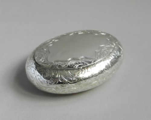 Antique Silver Tobacco Box.