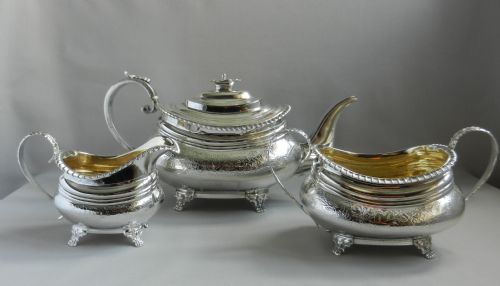 Geo. III Silver Tea Set.