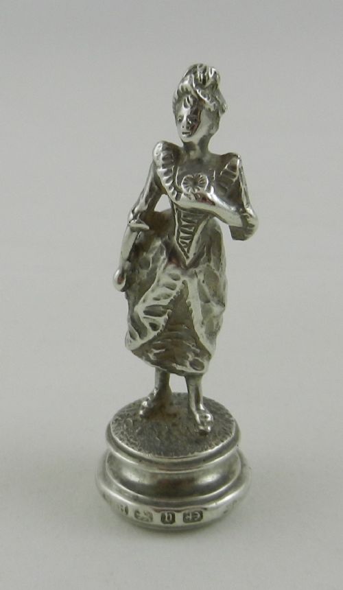 Antique Silver Desk Seal.