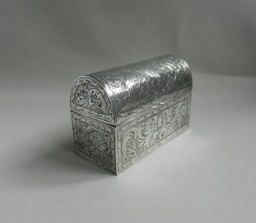 Antique Silver Casket.