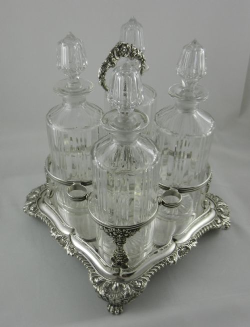 Georgian Silver Decanter Stand.
