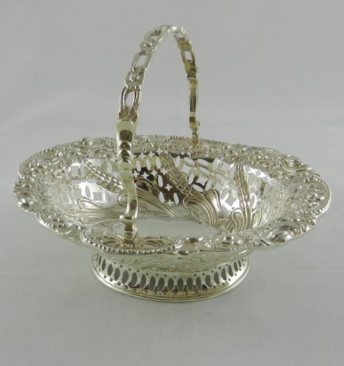Antique Silver Sweet Basket.