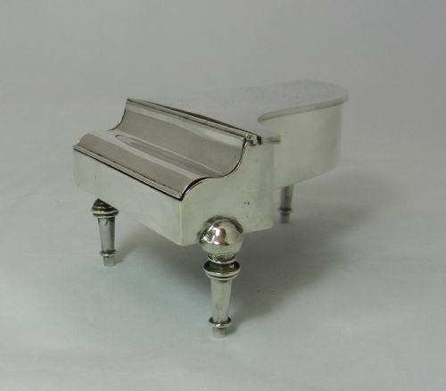 Antique Silver "Piano" Jewel Casket.