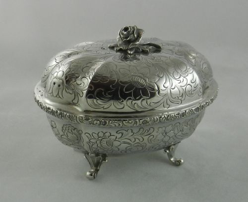 Antique Silver Trinket Box.