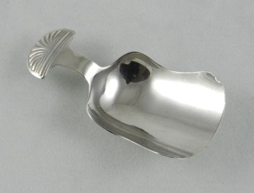 Arts & Crafts Silver Caddy Spoon.