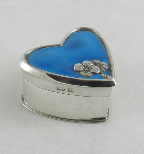 Antique Silver & Enamel Box.
