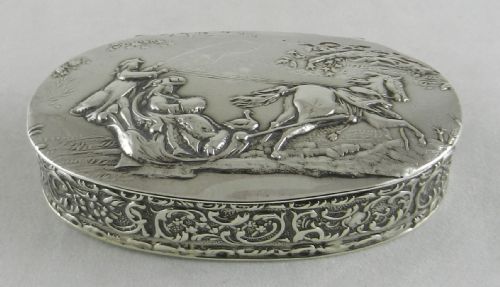 Antique Silver "Christmas" Box.