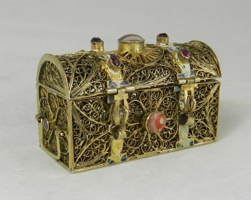 Gilt Gem-set Casket.